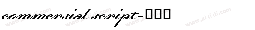 commersial script字体转换
